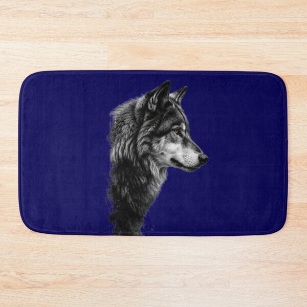 Item preview, Dark Lone Wolf Profile - Minimalist Ink Splatter Wildlife Art designed and sold by Scro-Ciob-Shop.