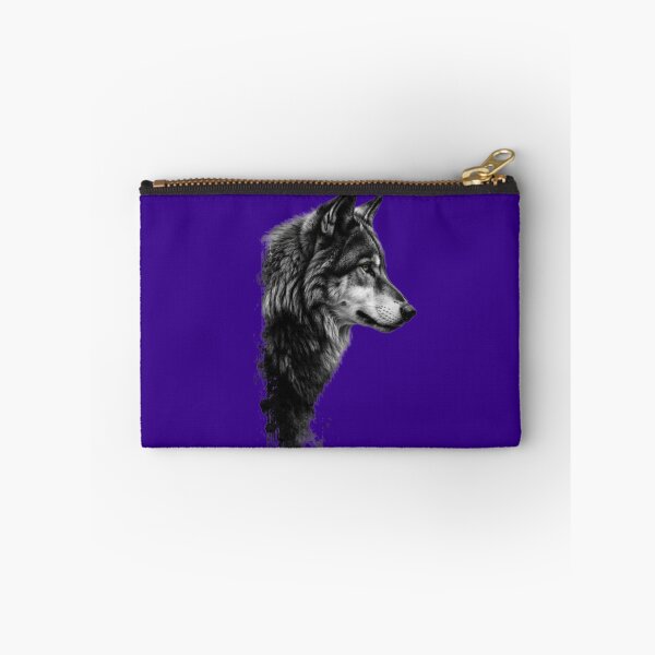 Item preview, Dark Lone Wolf Profile - Minimalist Ink Splatter Wildlife Art designed and sold by Scro-Ciob-Shop.