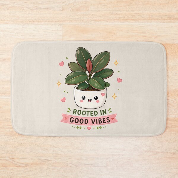 Item preview, Rubber Plant – Rooted in Good Vibes | Cute Botanical Art designed and sold by Peace-of-mind.
