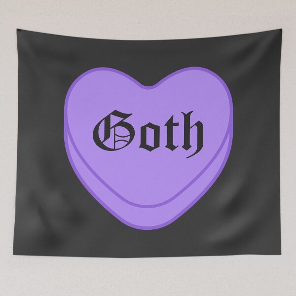 Item preview, Purple Goth Candy Heart designed and sold by NatsCorner444.