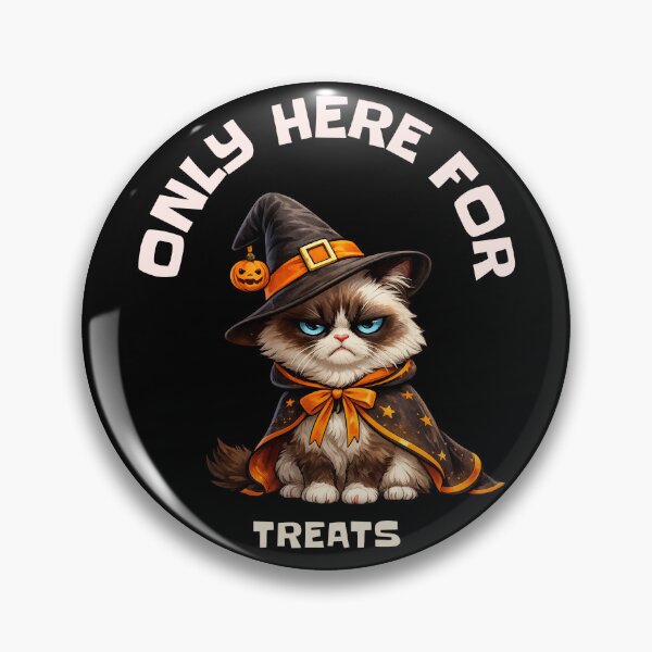 Item preview, Grumpy Cat Halloween Costume - Only Here for the Treats designed and sold by Giddy Bear Gifts.