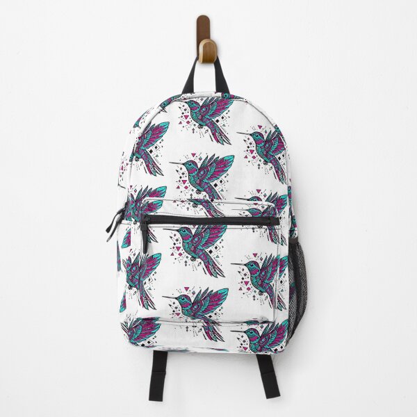 Item preview, Neon Tribal Hummingbird Geometric Art | Boho Bird Sticker Design designed and sold by LONE SPIRIT CO..