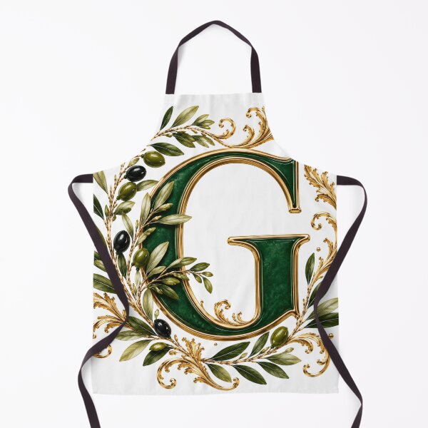 Item preview, Elegant Letter G Monogram with Olive Branches & Gold Botanical Design | Luxury Green Floral Initial designed and sold by MoodLay.