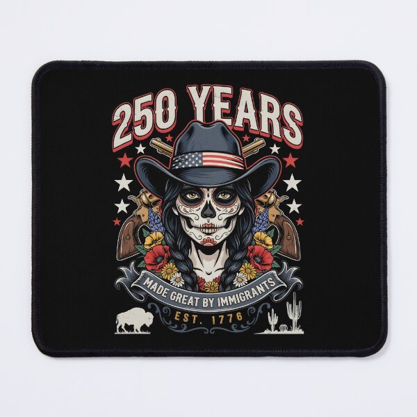 Item preview, 250 Years Made Great By Immigrants Vintage American Heritage Sugar Skull Lady designed and sold by Redgiant87x.