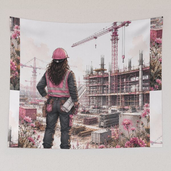 Item preview, Women in Construction | Female Builder | Construction Worker Gift r | Construction Lifestyle designed and sold by BelievingCreate.