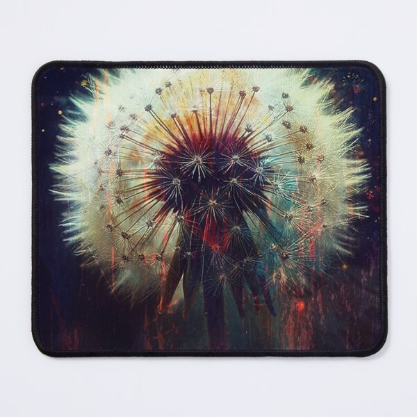 Item preview, Glowing Dandelion Seed Head | Dark Botanical Wall Art designed and sold by WitchyBotanicaArt.