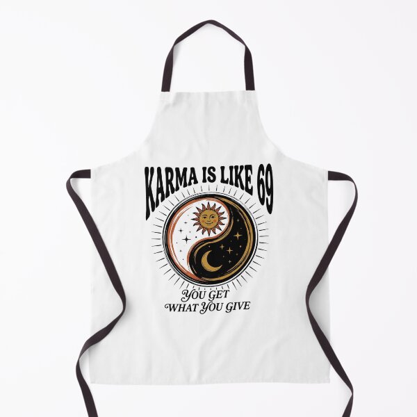 Item preview, Karma Is Like 69 Cheeky Funny Quote Retro Adult Meme Design designed and sold by get55shirt.