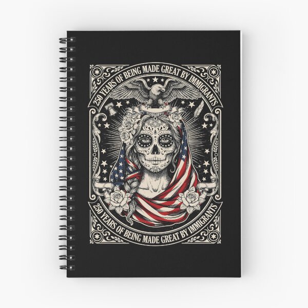 Item preview, 250 Years Made Great By Immigrants Artistic Sugar Skull Lady Patriotic designed and sold by Redgiant87x.