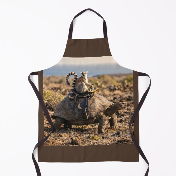 Item preview, Sleepy Ring-Tailed Lemur Takes a Galapagos Tortoise Ride designed and sold by Tridentulus.