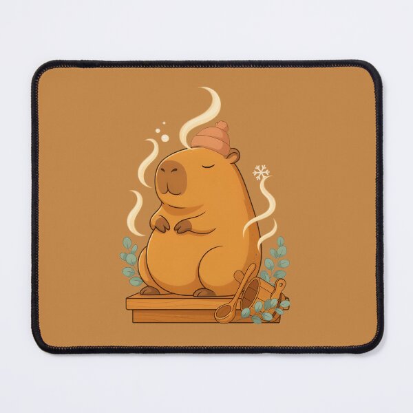 Item preview, Relaxing Sauna Capybara | Cozy Finnish Sauna | Cute Hygge Animal Illustration designed and sold by PatsiRose.