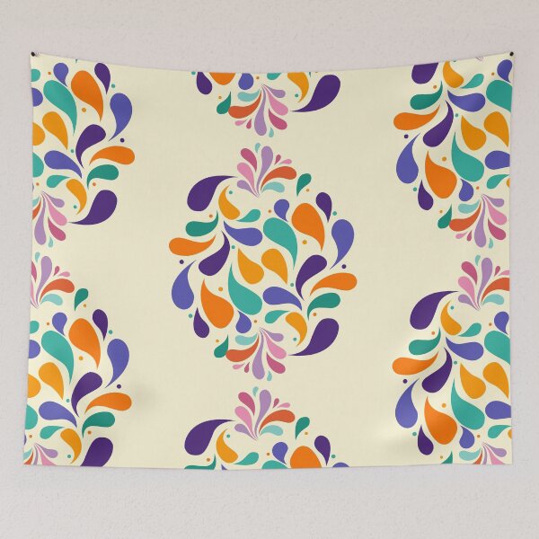 Item preview, Vibrant Colorful Abstract Teardrop Paisley Pattern.??☘️ designed and sold by Jyoti-Quotes.