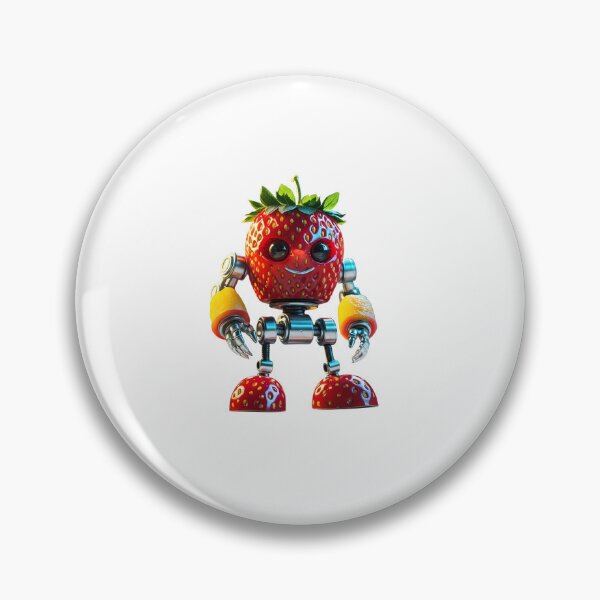 Item preview, Fragolix Cute Strawberry Cyborg Mecha Robot designed and sold by Sem Bregs.