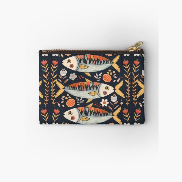 Item preview, Scandinavian Folk Art, Floral Sardines designed and sold by xiao xuans.