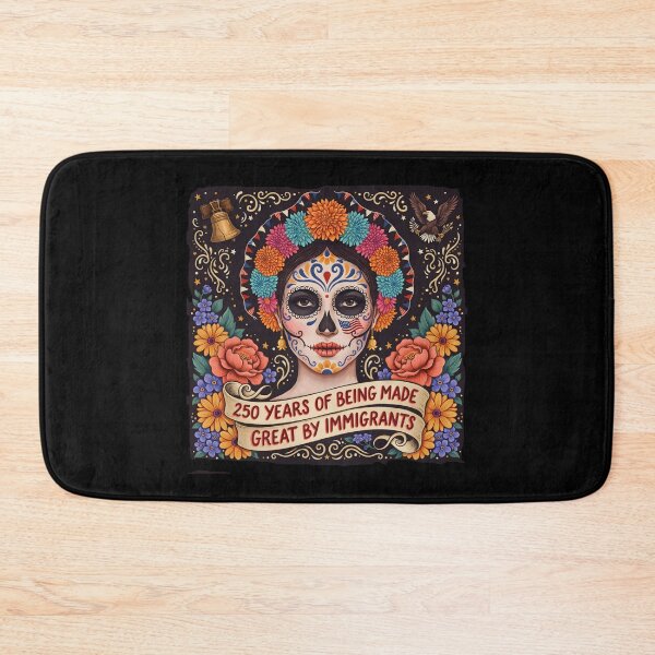 Item preview, 250 Years Made Great By Immigrants Heritage Inspired Sugar Skull Lady designed and sold by Redgiant87x.