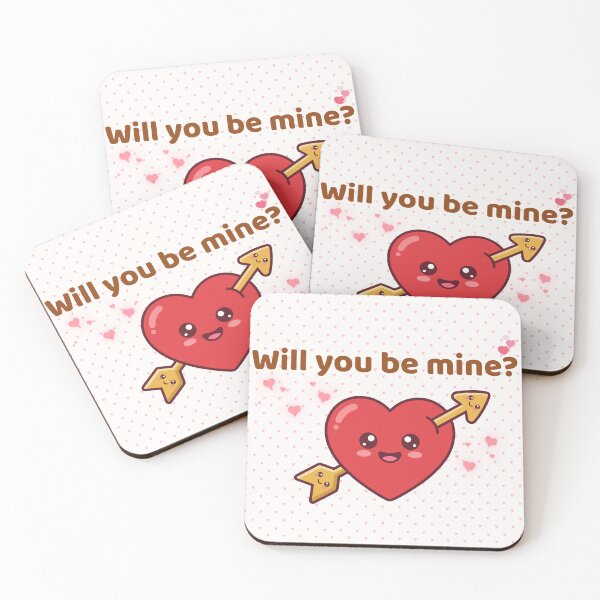 Item preview, Will You Be Mine? - Cute Kawaii Heart and Arrow designed and sold by Rehnair.