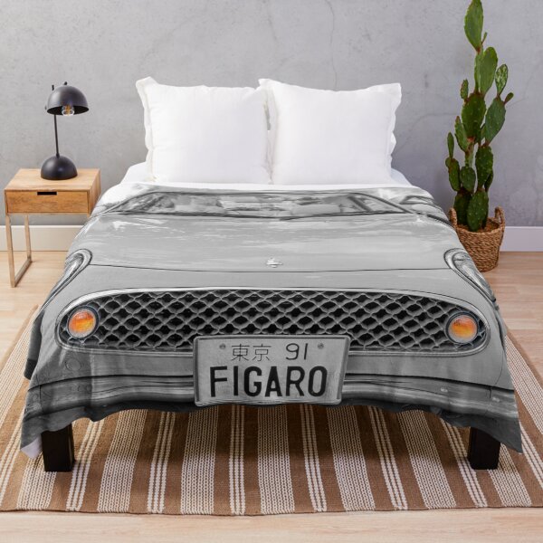 Item preview, Monochrome 1991 Nissan Figaro Boutique JDM Coupe Fine Art Poster designed and sold by RichFrancoCars.