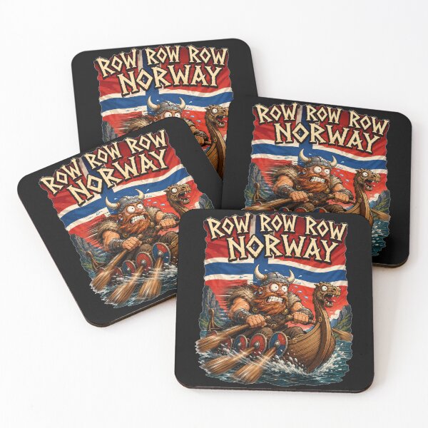 Item preview, Row Row Row Norway Funny Panicked Viking Rowing Gift for Vikings designed and sold by Nightarel.
