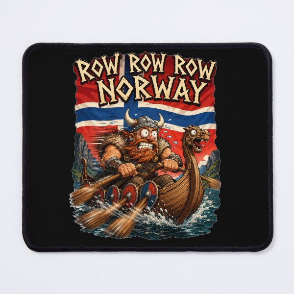Item preview, Row Row Row Norway Funny Panicked Viking Rowing Gift for Vikings designed and sold by Nightarel.