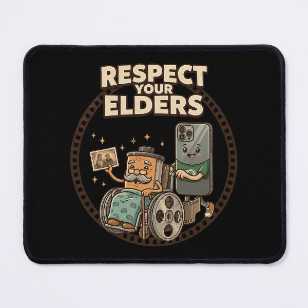 Item preview, Respect Your Elders Funny Vintage Film Camera Photography Shirt designed and sold by LunaMagicStudio.