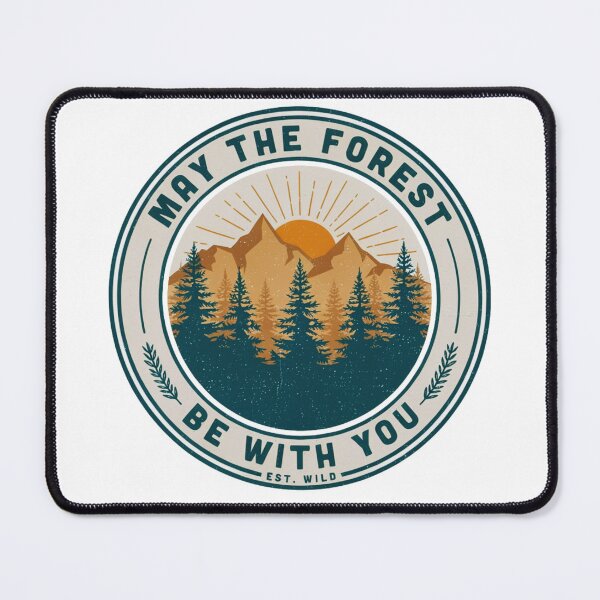 Item preview, May The Forest Be With You – Vintage Wilderness Badge designed and sold by GabeMountainArt.