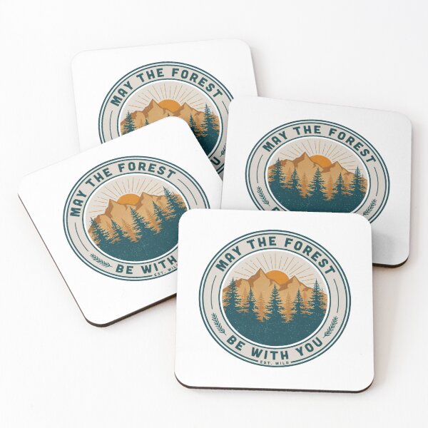 Item preview, May The Forest Be With You – Vintage Wilderness Badge designed and sold by GabeMountainArt.
