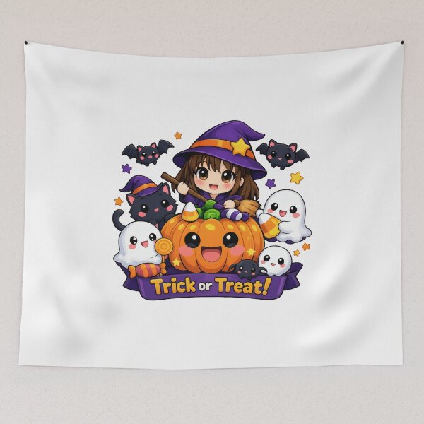 Item preview, Cute Halloween Witch designed and sold by NiJuMe.