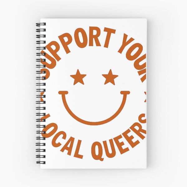 Item preview, Support Your Local Queers Vintage Star Eyed Smiley Design designed and sold by COOLJJ.