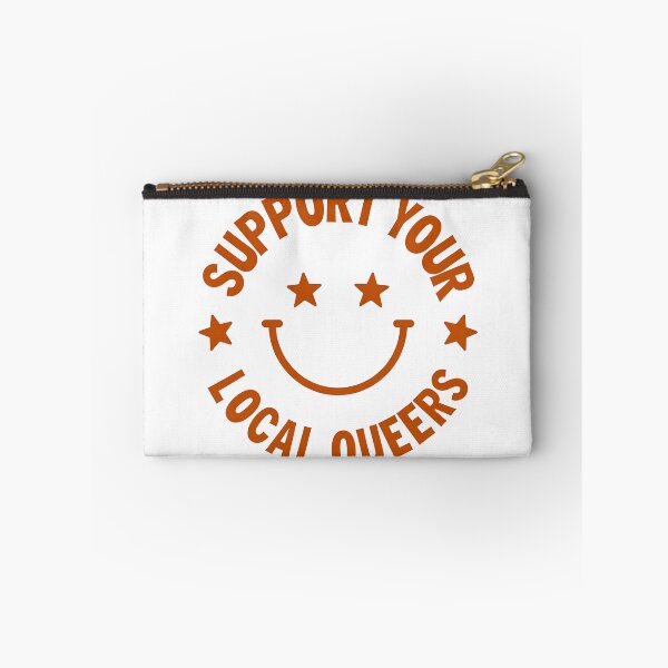 Item preview, Support Your Local Queers Vintage Star Eyed Smiley Design designed and sold by COOLJJ.