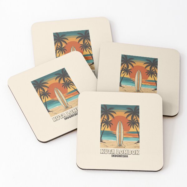Item preview, Kuta Lombok Vintage 70s Surf Sunset designed and sold by DuckOddity.