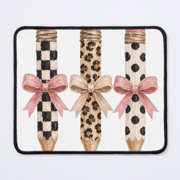 Item preview, Brushstroke Pencil Bow Coquette Teacher Back To School designed and sold by VGAfanatic.