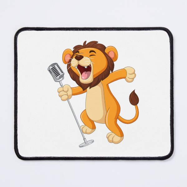 Item preview, SINGER LION CARTOON designed and sold by SudeeshArt.
