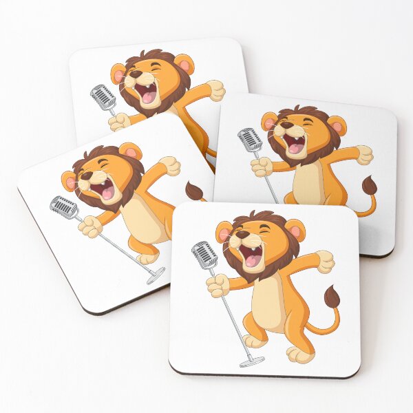 Item preview, SINGER LION CARTOON  designed and sold by SudeeshArt.