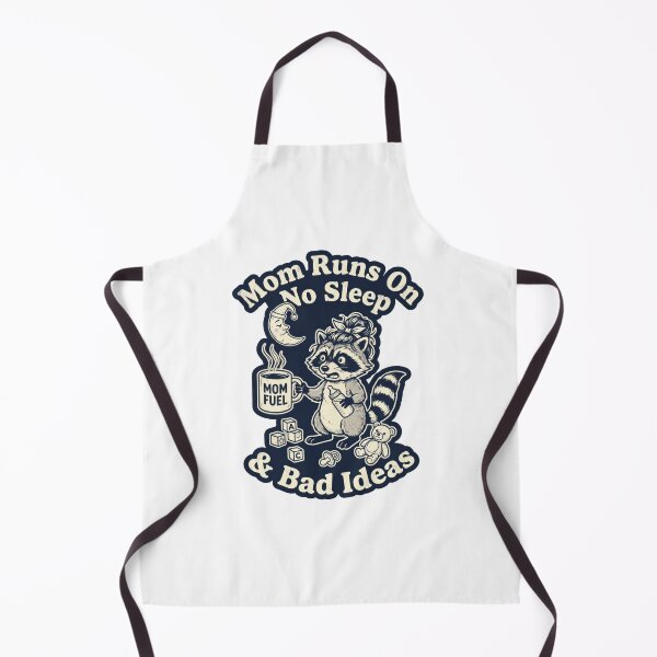 Item preview, Mom Runs On No Sleep And Bad Ideas Raccoon designed and sold by PullixArt.