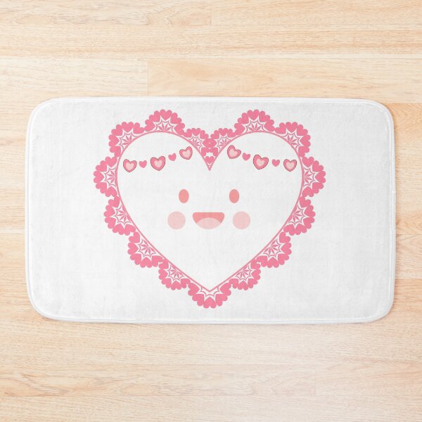Item preview, Smiling Pastel Hearts and Scalloped Lace Frame - Sweet Kawaii  designed and sold by Rehnair.