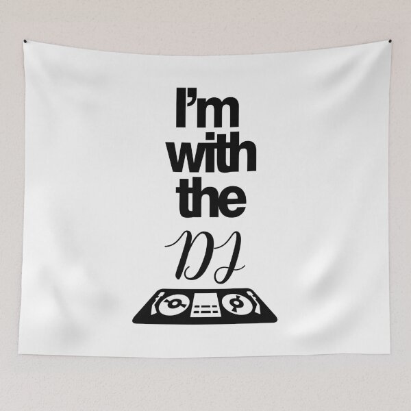 Item preview, I'm With The DJ Clubbing Beats Disc Jockey Turntable Black designed and sold by KNUXX Shop.