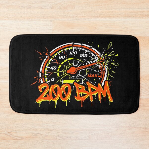 Item preview, 200 BPM Uptempo Hardcore Techno Rave Speedometer designed and sold by SPAZE-Typo.