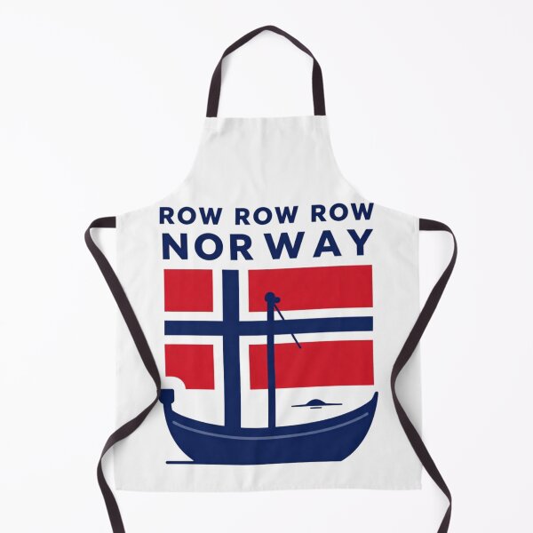 Artikelvorschau, Rudern, rudern, rudern – Minimalistisches Flaggenschiff aus Norwegen – Geschenk für Norweger entworfen und verkauft von Nightarel.