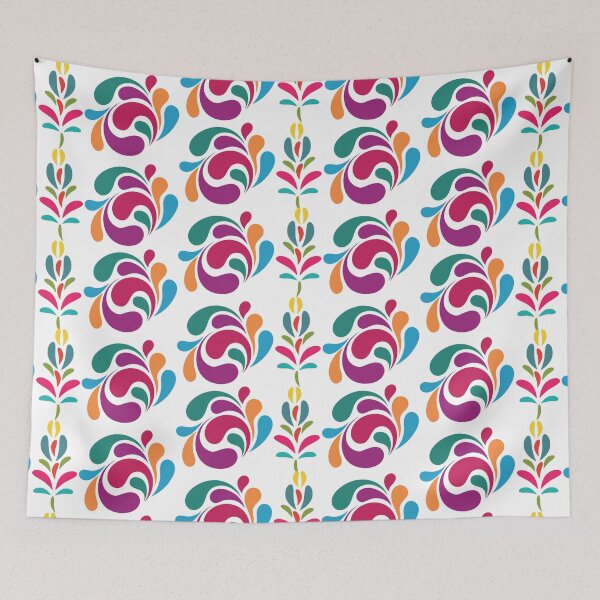 Item preview, ​Vibrant Retro Abstract Paisley Floral Pattern.? designed and sold by Jyoti-Quotes.