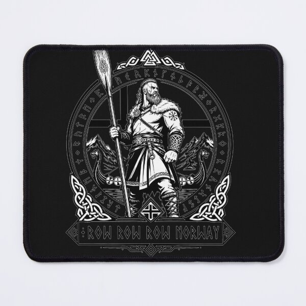 Item preview, Row Row Row Norway Viking Warrior Oar Emblem Gift for Vikings designed and sold by Nightarel.