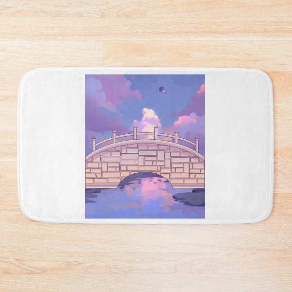 Item preview, Vintage Asian Moon Bridge Dreamy Anime Cloud Landscape designed and sold by Rehnair.