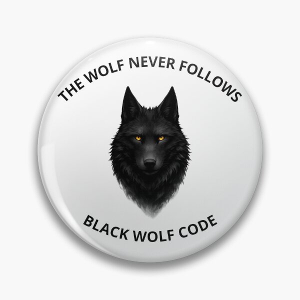 Item preview, Black Wolf Code | The Wolf Never Follows | Wolf Head T-Shirt designed and sold by Bwolf1956.