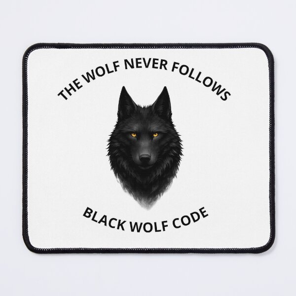 Item preview, Black Wolf Code | The Wolf Never Follows | Wolf Head T-Shirt designed and sold by Bwolf1956.