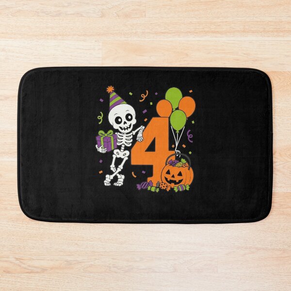 Item preview, My 4th Birthday Skeleton Halloween Turning 4 Year Old Funny  designed and sold by clothesy7.