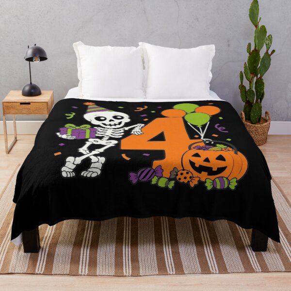 Item preview, My 4th Birthday Skeleton Halloween Turning 4 Year Old Funny designed and sold by clothesy7.