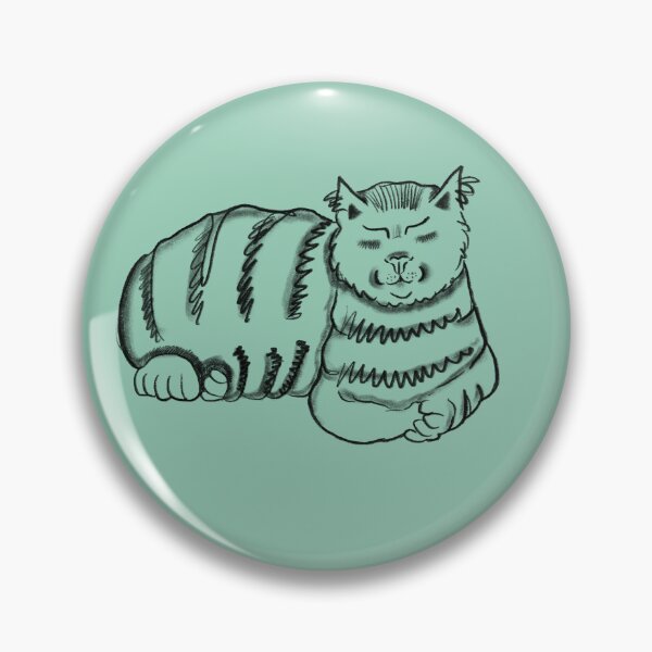 Item preview, Sleepy Tabby Cat Illustration designed and sold by penelopejade.