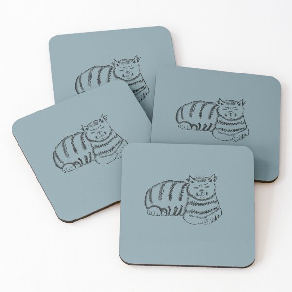 Item preview, Sleepy Tabby Cat Illustration designed and sold by penelopejade.