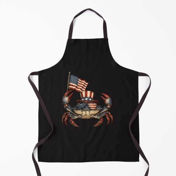 Item preview, Patriotic Crab - Funny 4th of July Uncle Sam Beach Design designed and sold by Lozarux.