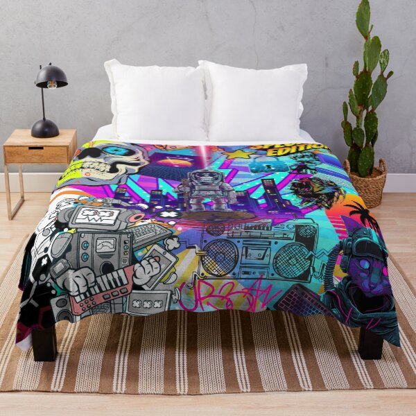Item preview, Cyberpunk Gamer Stickerbomb Neon Comic Book Pop Art designed and sold by Side By Side Studio.