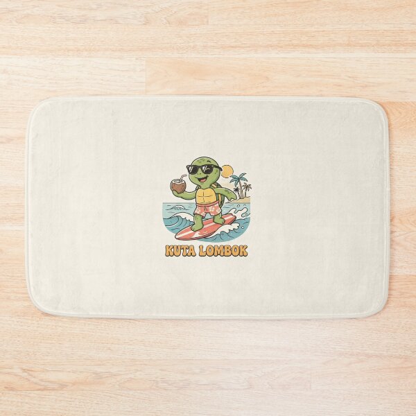 Item preview, Cute Retro Turtle Kuta Lombok Surf Cartoon designed and sold by DuckOddity.