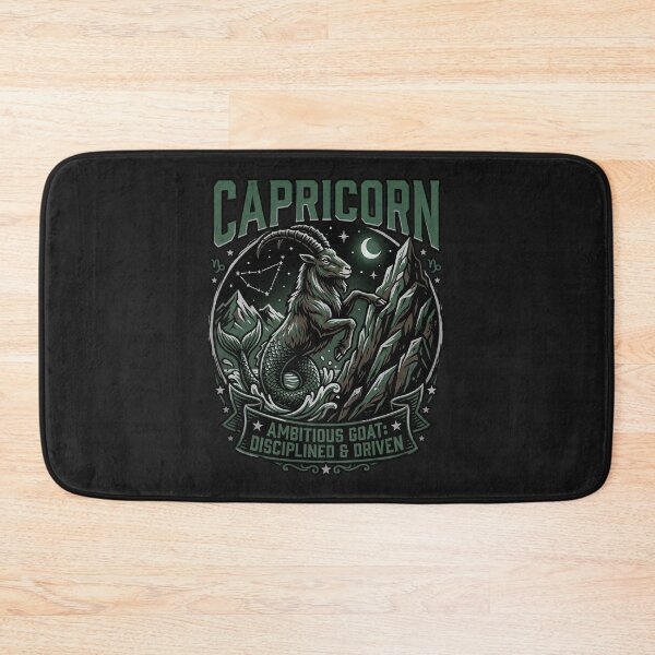 Item preview, Capricorn Zodiac Sign Daily Horoscope | Ambitious Goat | Disciplined & Driven Astrology Design designed and sold by Bhaskar Digital Art.
